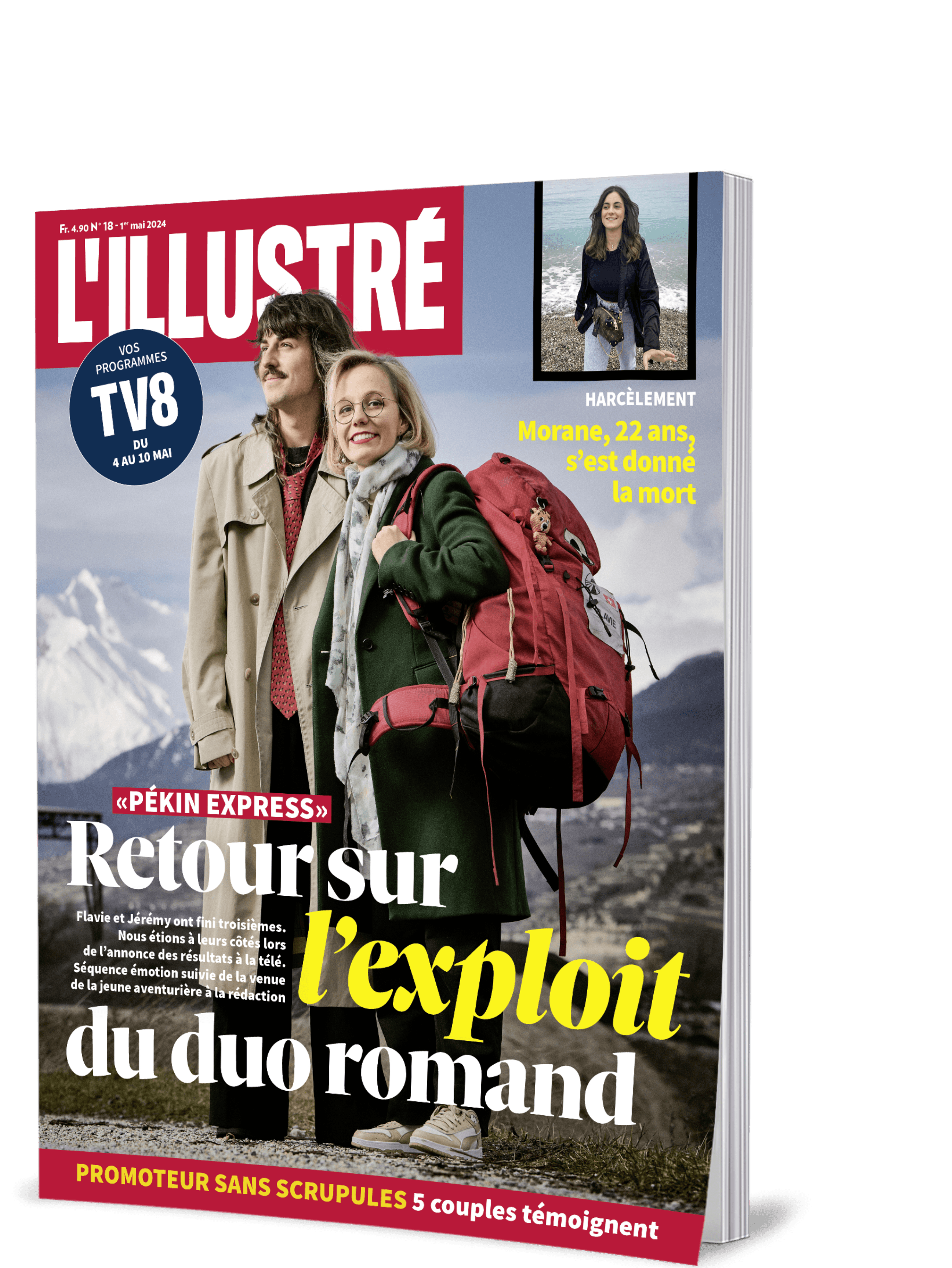 Ile cover pekin new layout <div>
<h2 data-testid="ProductTeaserTitle">Abonnement 1 an pour CHF 155.40 au lieu de CHF 259.–*</h2>
</div>
<div>
<div data-testid="ProductTeaserDescription">
<div data-testid="FreeText">
<ul>
<li>52 numéros du magazine</li>
<li>Recevez L'illustré chaque jeudi dans votre boîte aux lettres</li>
<li>Accès gratuit à l'e-paper L'illustré</li>
<li>Accès au Club L’illustré (concours, offres exclusives, avant-premières et événements)</li>
<li>Les magazines CôtéNature et GaultMillau, ainsi que de nombreux guides thématiques</li>
<li>Le contenu de TV8 (88 chaînes) </li>
</ul>
<p><strong>Economisez CHF 103.60!</strong></p>
</div>
</div>
</div>