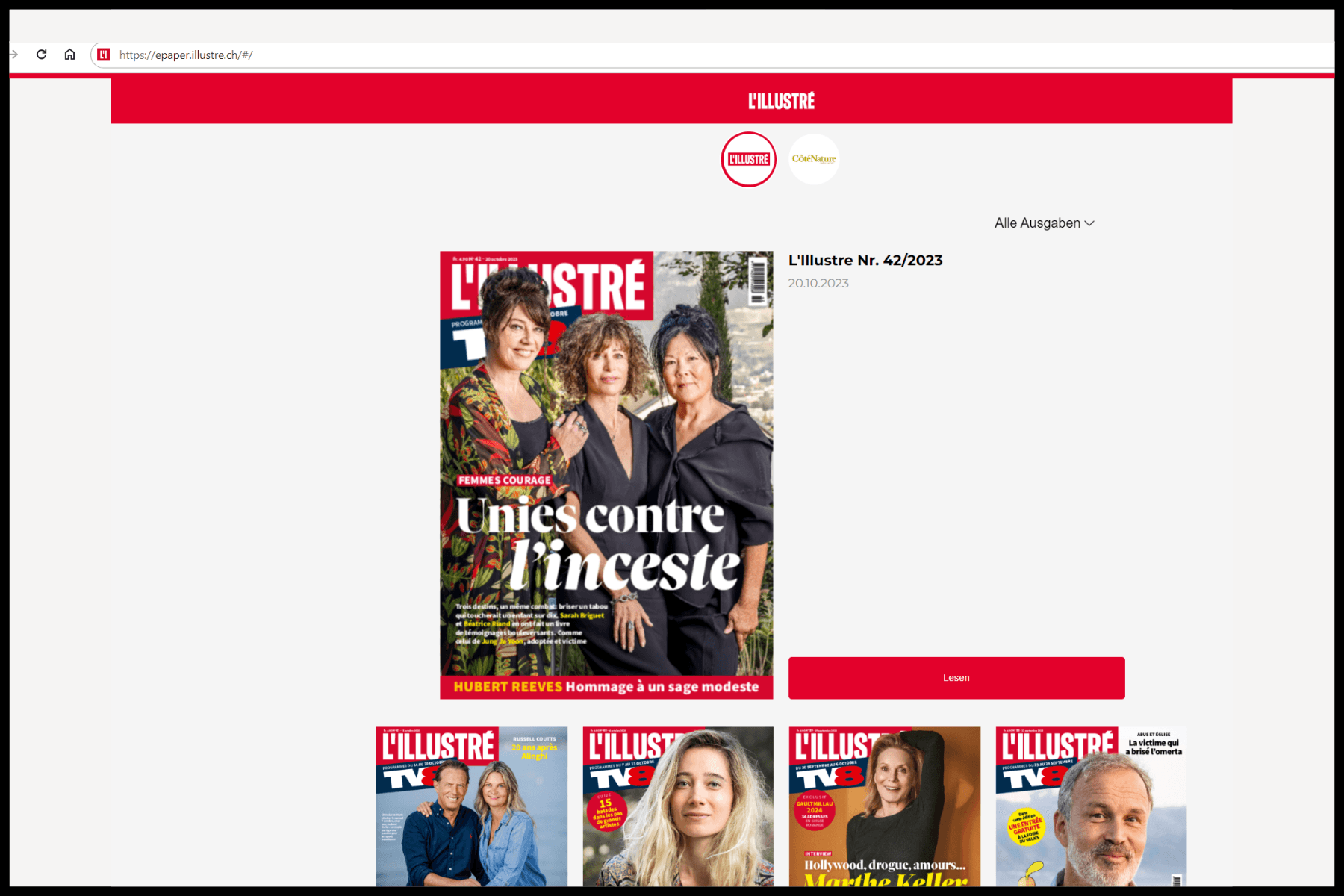 Client (3) <p>7) Vous pouvez maintenant vous rendre sur “<a href="https://epaper.illustre.ch/" target="_blank" rel="noopener">epaper.illustre.ch/”</a> afin de profiter pleinement de votre abonnement!</p>